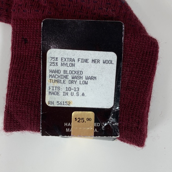 Vintage Deadstock - Countess Mara - Meriwool Dress Socks- NWT - Picture 2 of 4